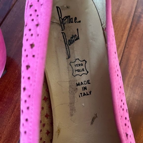 Pink Women's Loafers real leather (suede) handcrafted in Italy size 38 - Picture 3 of 14